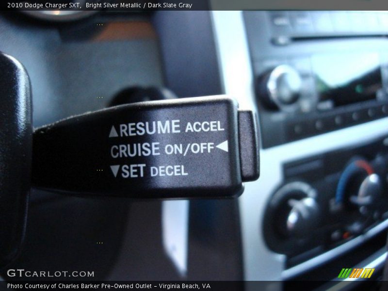 Bright Silver Metallic / Dark Slate Gray 2010 Dodge Charger SXT
