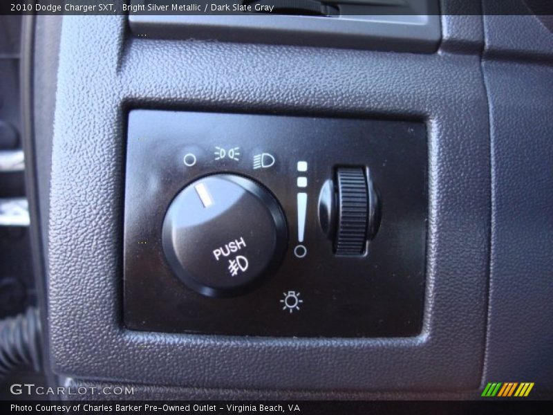 Bright Silver Metallic / Dark Slate Gray 2010 Dodge Charger SXT
