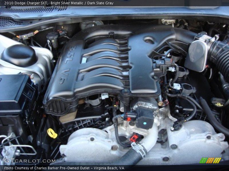 Bright Silver Metallic / Dark Slate Gray 2010 Dodge Charger SXT