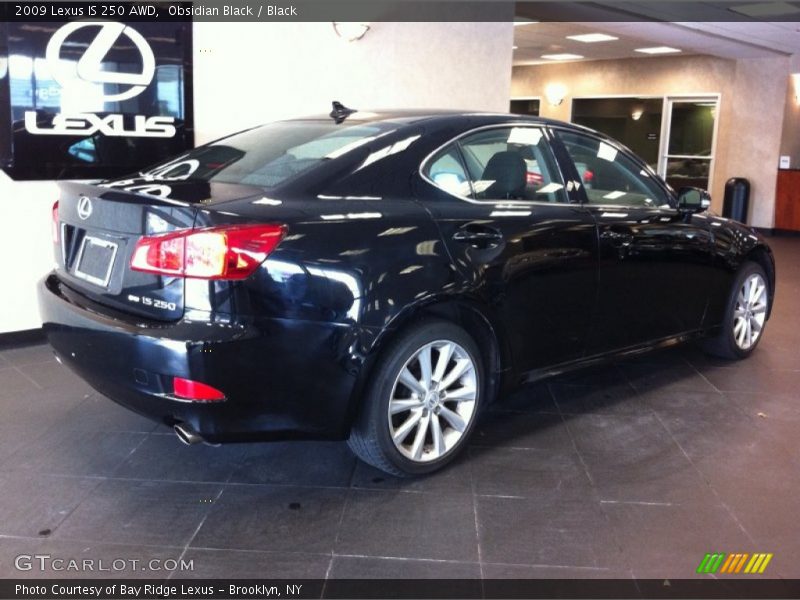 Obsidian Black / Black 2009 Lexus IS 250 AWD