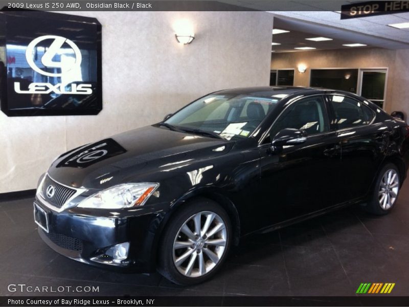 Obsidian Black / Black 2009 Lexus IS 250 AWD