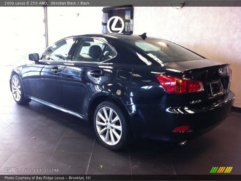 Obsidian Black / Black 2009 Lexus IS 250 AWD