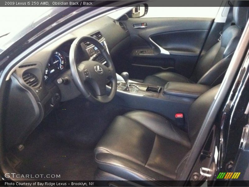Obsidian Black / Black 2009 Lexus IS 250 AWD