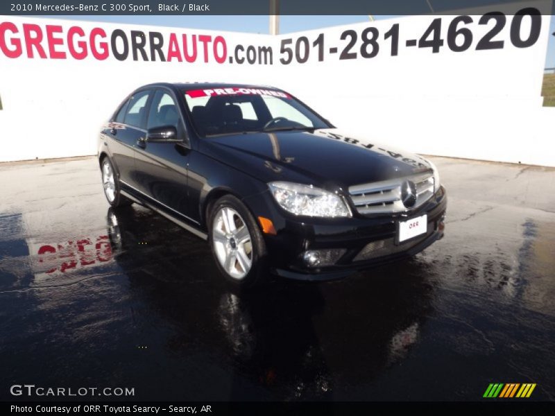 Black / Black 2010 Mercedes-Benz C 300 Sport
