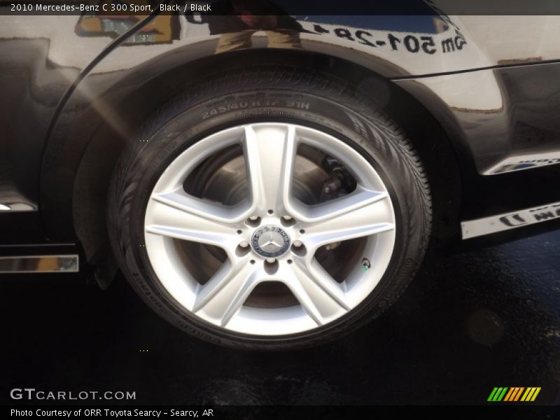 Black / Black 2010 Mercedes-Benz C 300 Sport