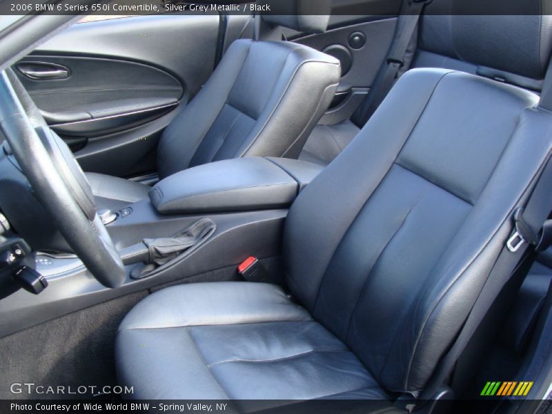 Silver Grey Metallic / Black 2006 BMW 6 Series 650i Convertible