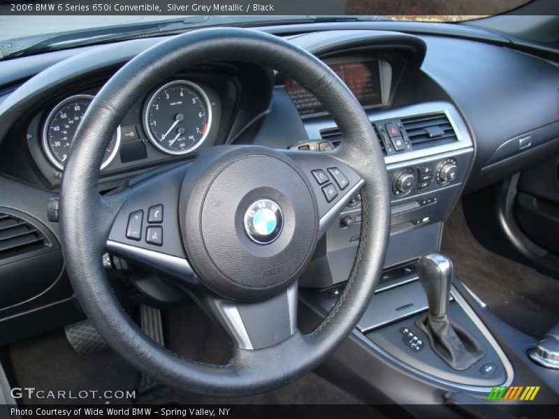 Silver Grey Metallic / Black 2006 BMW 6 Series 650i Convertible