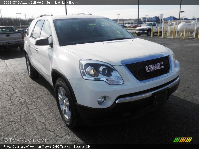 Summit White / Ebony 2008 GMC Acadia SLE AWD