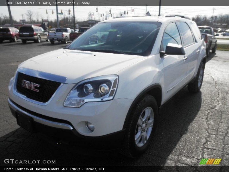 Summit White / Ebony 2008 GMC Acadia SLE AWD