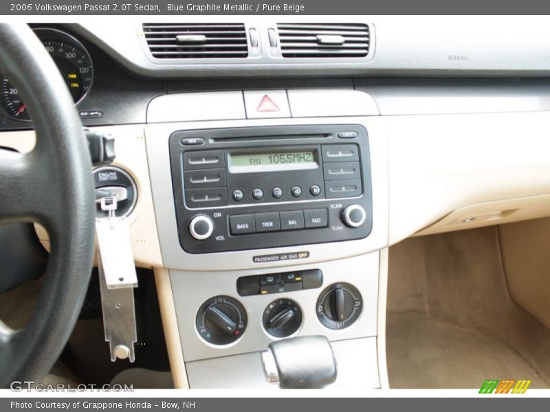 Blue Graphite Metallic / Pure Beige 2006 Volkswagen Passat 2.0T Sedan