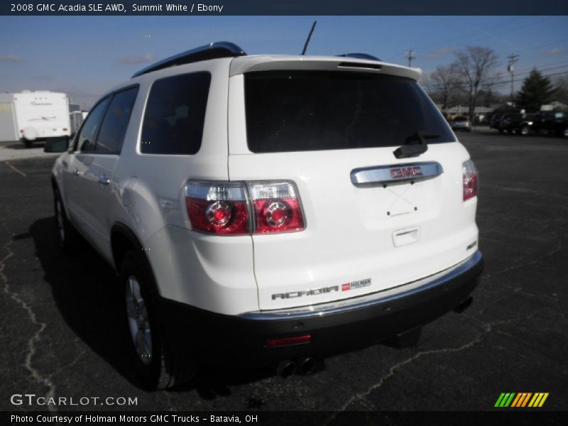 Summit White / Ebony 2008 GMC Acadia SLE AWD