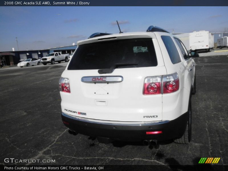 Summit White / Ebony 2008 GMC Acadia SLE AWD