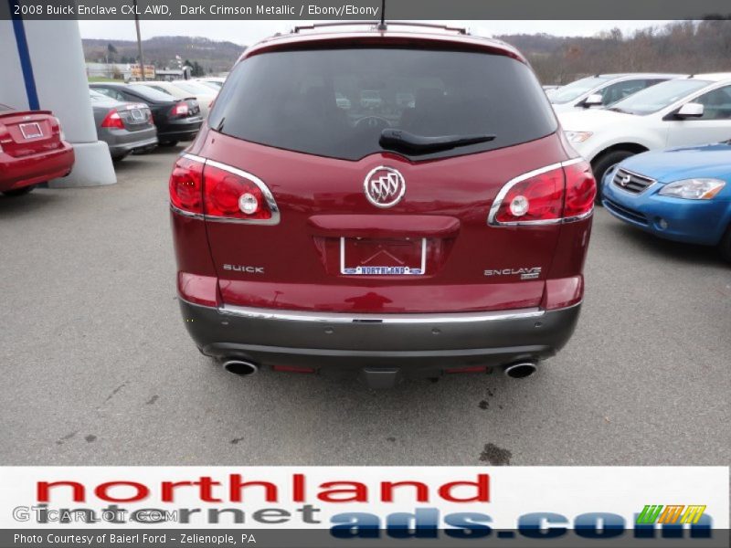 Dark Crimson Metallic / Ebony/Ebony 2008 Buick Enclave CXL AWD