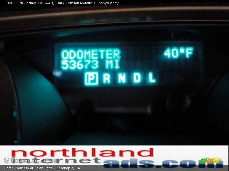 Dark Crimson Metallic / Ebony/Ebony 2008 Buick Enclave CXL AWD