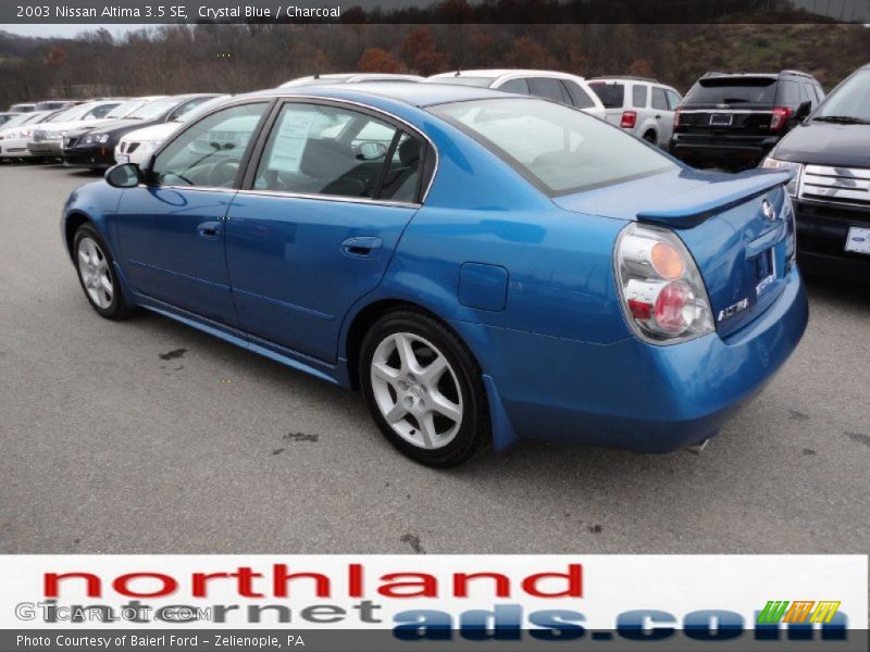 Crystal Blue / Charcoal 2003 Nissan Altima 3.5 SE