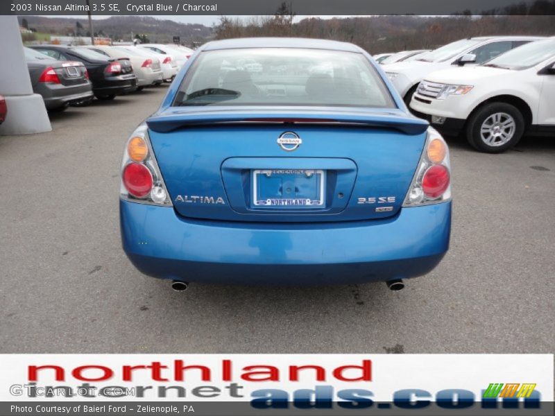Crystal Blue / Charcoal 2003 Nissan Altima 3.5 SE