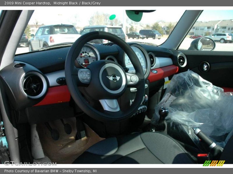 Midnight Black / Black/Grey 2009 Mini Cooper Hardtop