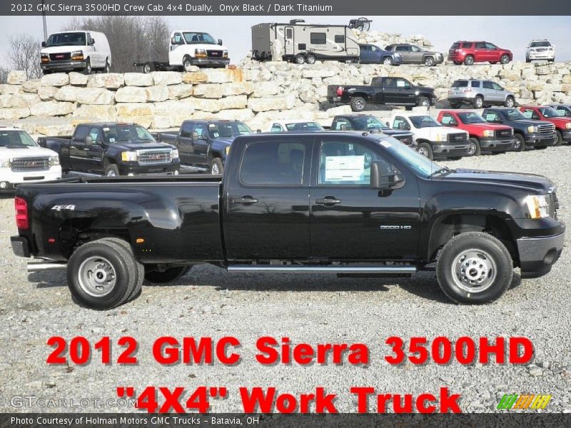 Onyx Black / Dark Titanium 2012 GMC Sierra 3500HD Crew Cab 4x4 Dually