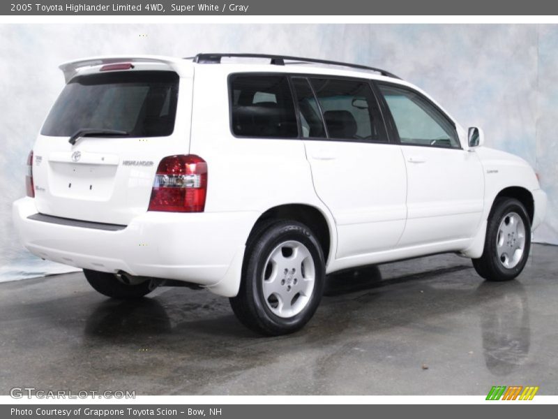 Super White / Gray 2005 Toyota Highlander Limited 4WD