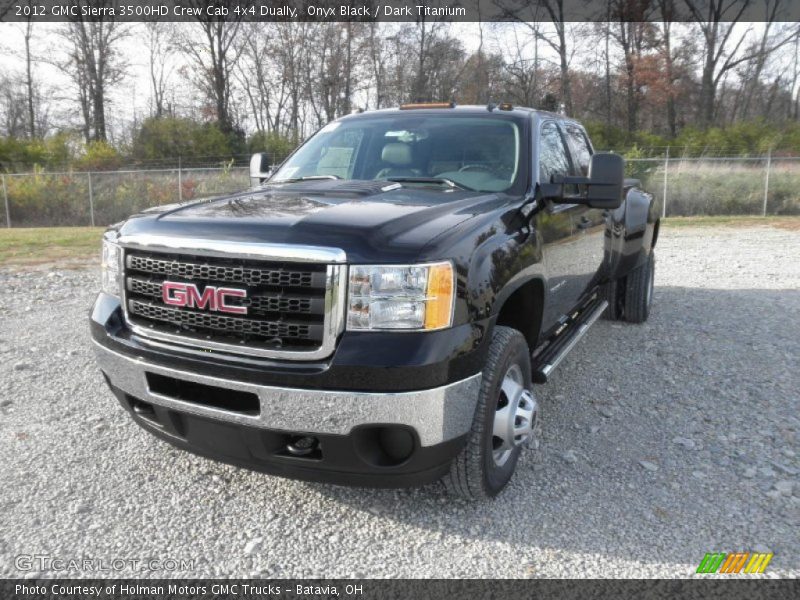 Onyx Black / Dark Titanium 2012 GMC Sierra 3500HD Crew Cab 4x4 Dually