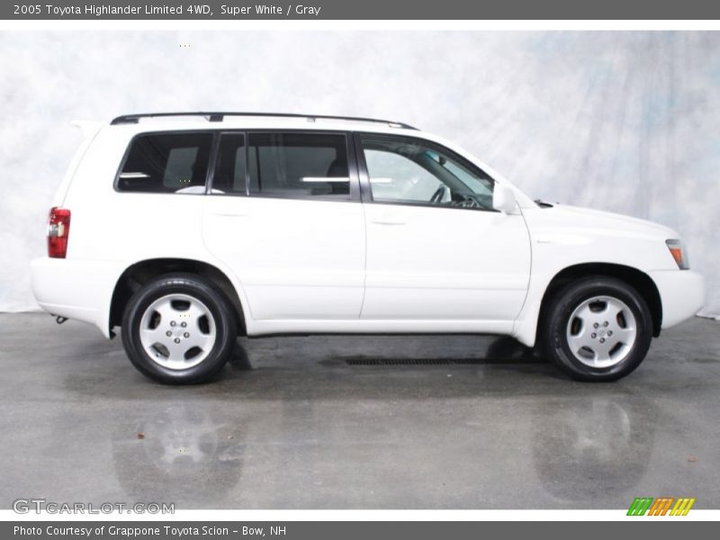 Super White / Gray 2005 Toyota Highlander Limited 4WD