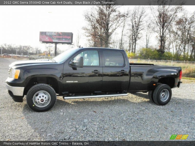 Onyx Black / Dark Titanium 2012 GMC Sierra 3500HD Crew Cab 4x4 Dually