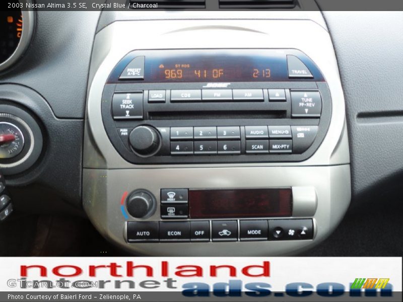 Crystal Blue / Charcoal 2003 Nissan Altima 3.5 SE