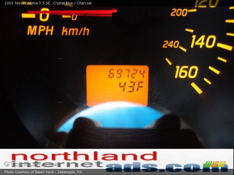 Crystal Blue / Charcoal 2003 Nissan Altima 3.5 SE