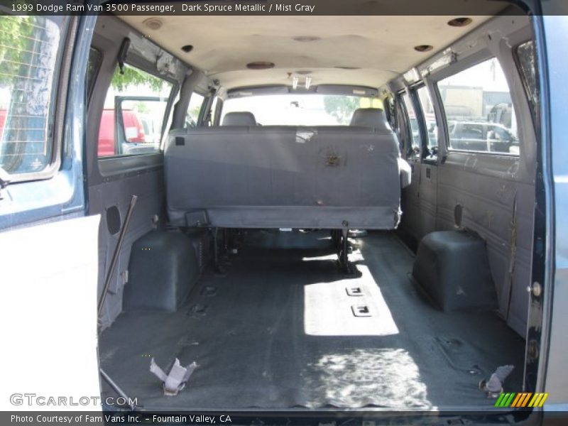 Dark Spruce Metallic / Mist Gray 1999 Dodge Ram Van 3500 Passenger