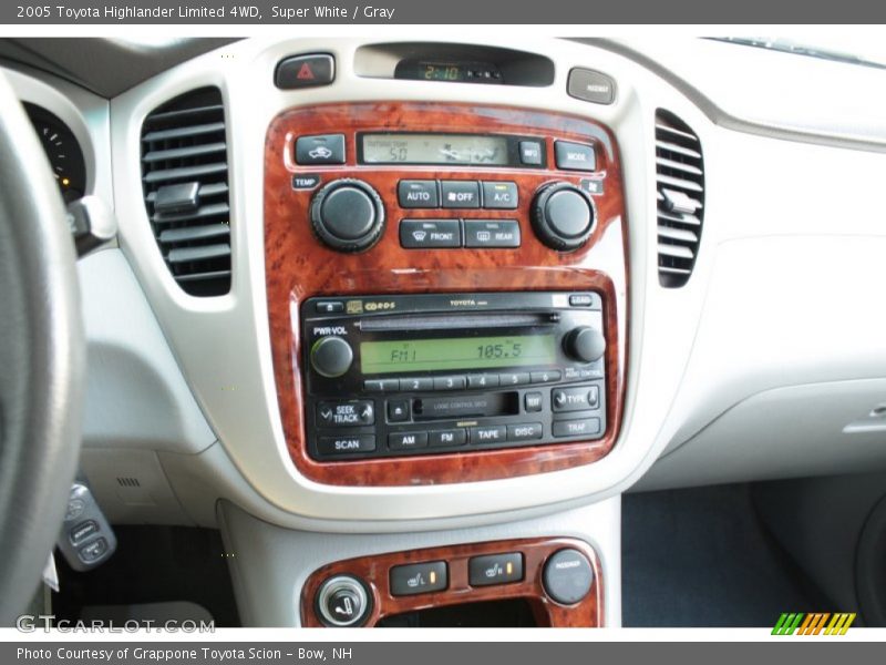 Super White / Gray 2005 Toyota Highlander Limited 4WD