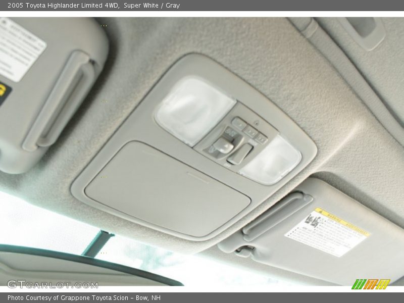 Super White / Gray 2005 Toyota Highlander Limited 4WD