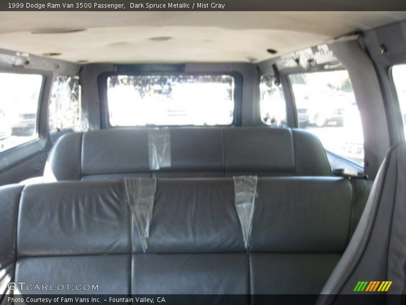 Dark Spruce Metallic / Mist Gray 1999 Dodge Ram Van 3500 Passenger