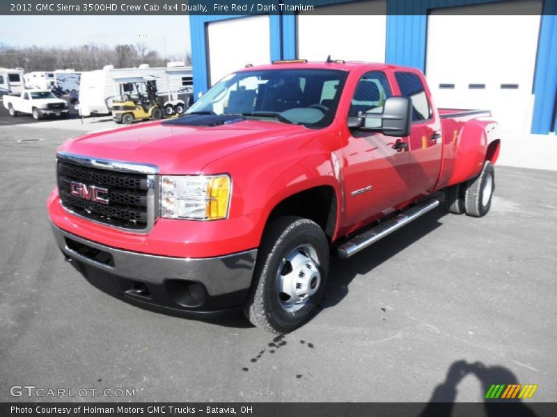 Fire Red / Dark Titanium 2012 GMC Sierra 3500HD Crew Cab 4x4 Dually