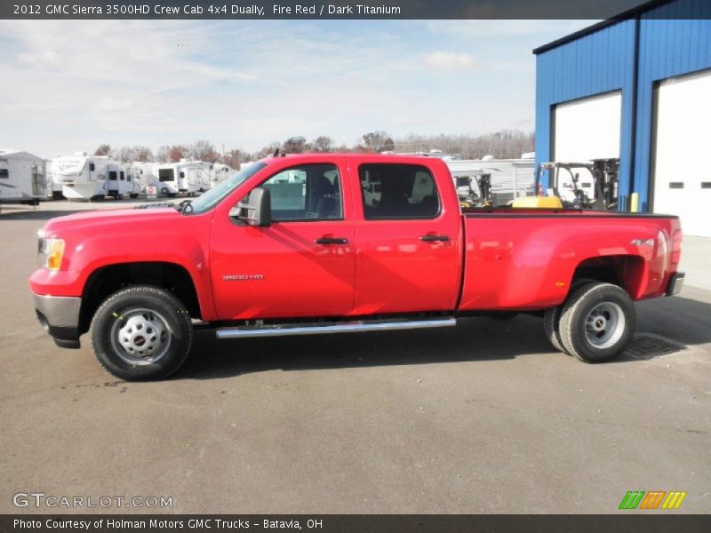  2012 Sierra 3500HD Crew Cab 4x4 Dually Fire Red