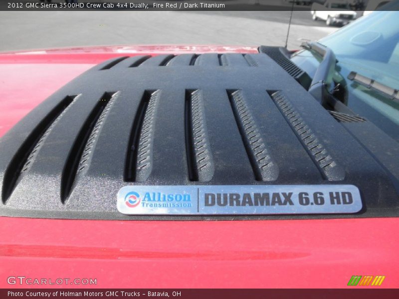 Fire Red / Dark Titanium 2012 GMC Sierra 3500HD Crew Cab 4x4 Dually