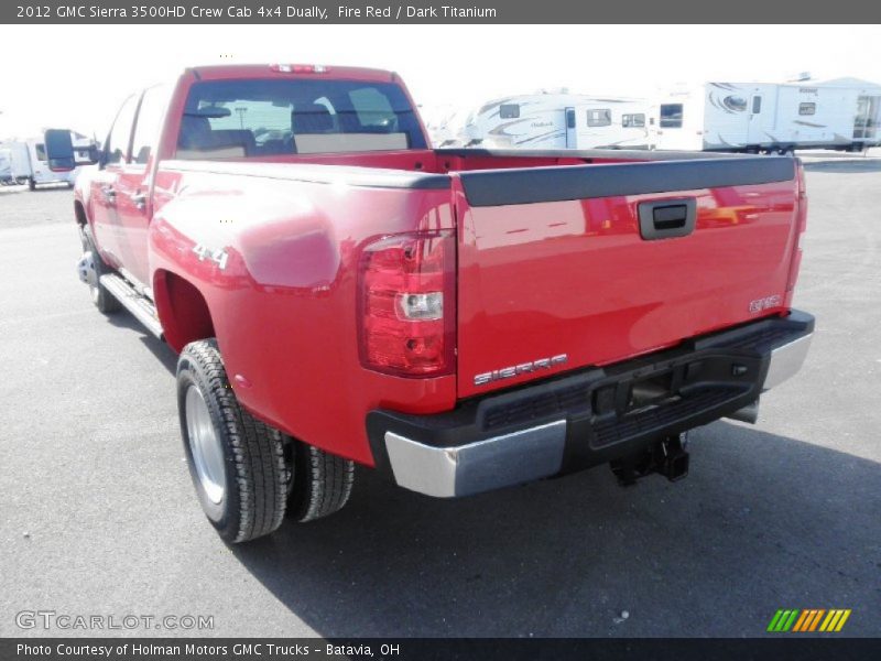 Fire Red / Dark Titanium 2012 GMC Sierra 3500HD Crew Cab 4x4 Dually