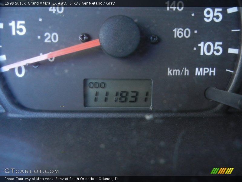 Silky Silver Metallic / Grey 1999 Suzuki Grand Vitara JLX 4WD