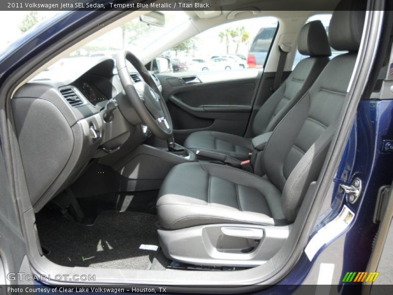 Tempest Blue Metallic / Titan Black 2011 Volkswagen Jetta SEL Sedan