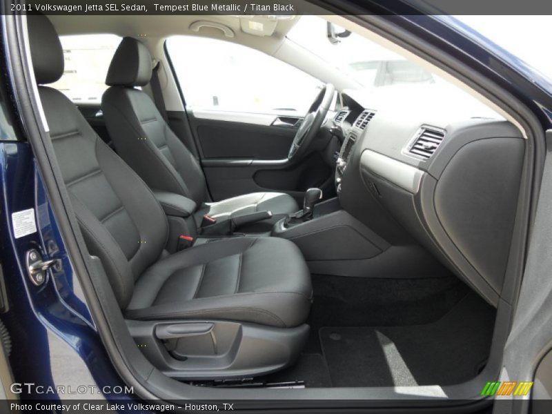 Tempest Blue Metallic / Titan Black 2011 Volkswagen Jetta SEL Sedan