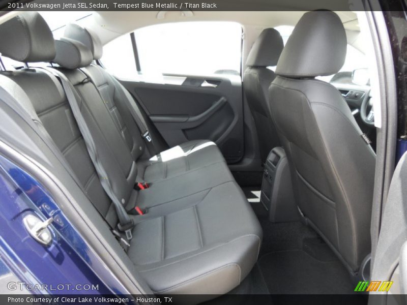 Tempest Blue Metallic / Titan Black 2011 Volkswagen Jetta SEL Sedan