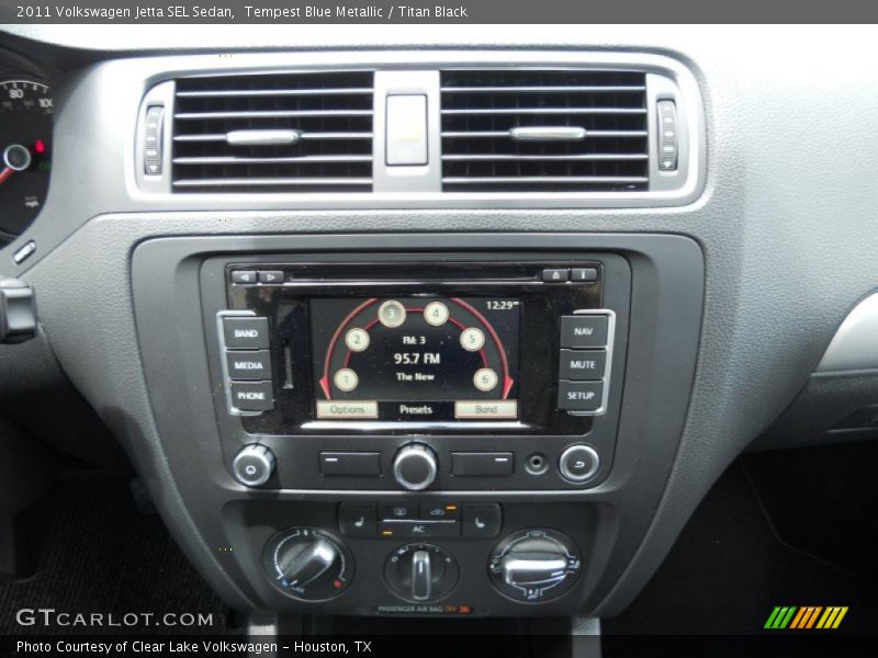 Tempest Blue Metallic / Titan Black 2011 Volkswagen Jetta SEL Sedan