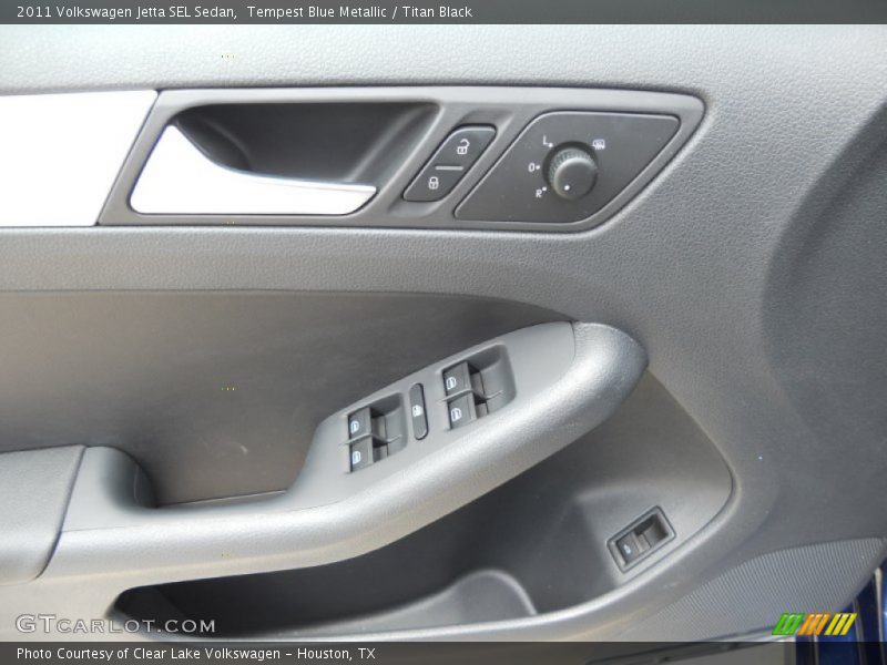 Tempest Blue Metallic / Titan Black 2011 Volkswagen Jetta SEL Sedan
