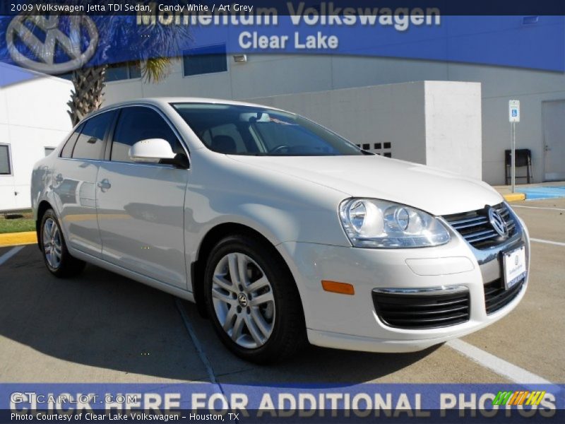 Candy White / Art Grey 2009 Volkswagen Jetta TDI Sedan