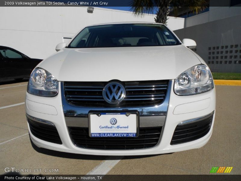 Candy White / Art Grey 2009 Volkswagen Jetta TDI Sedan