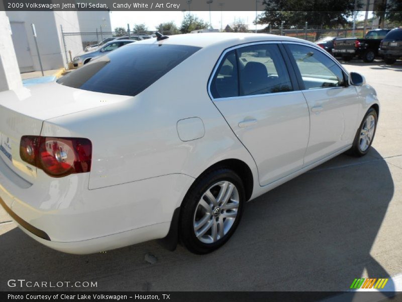 Candy White / Art Grey 2009 Volkswagen Jetta TDI Sedan