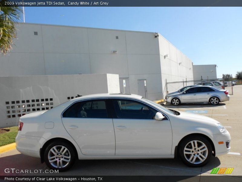 Candy White / Art Grey 2009 Volkswagen Jetta TDI Sedan