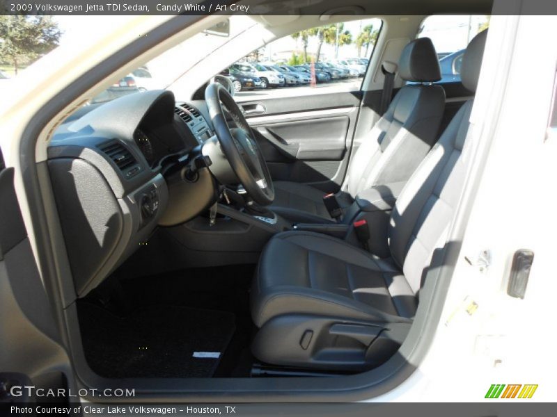 Candy White / Art Grey 2009 Volkswagen Jetta TDI Sedan