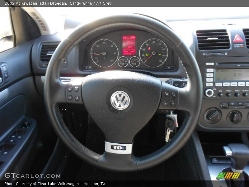 Candy White / Art Grey 2009 Volkswagen Jetta TDI Sedan