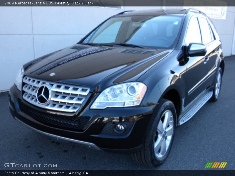 Black / Black 2009 Mercedes-Benz ML 350 4Matic