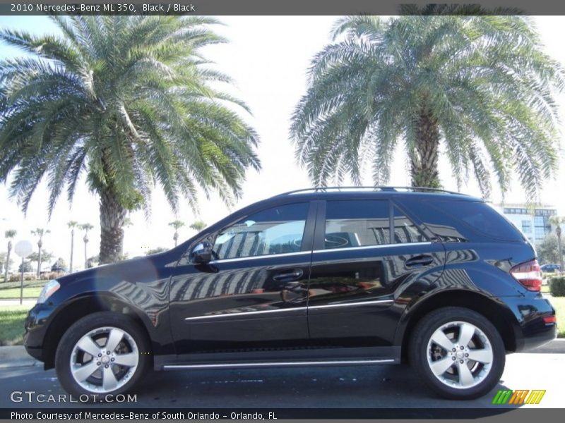 Black / Black 2010 Mercedes-Benz ML 350